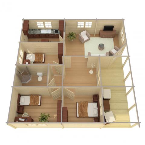 chalet in legno, casette abitabili, viareggio