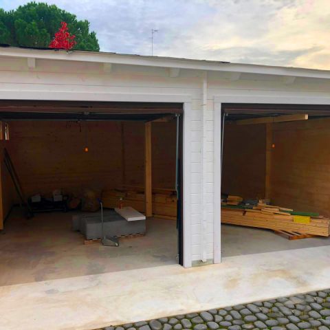 garage doppio in legno, box doppio in legno, casette italia