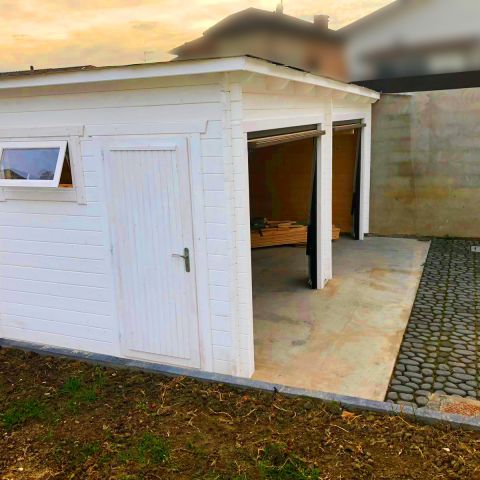 garage doppio in legno, box doppio in legno, casette italia