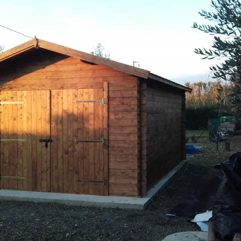 garage in legno, box auto legno, garage prefabbricato, garage blockhouse