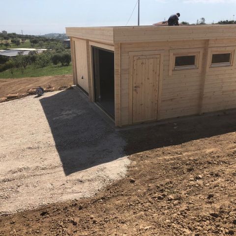 garage in legno, box auto legno, casette italia