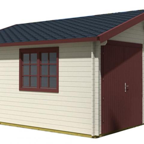 garage in legno, box auto legno, garage prefabbricato, garage blockhouse