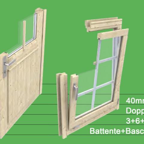 dettaglio finestre T 40mm