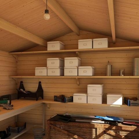 garage in legno, box auto legno, garage prefabbricato, garage blockhouse