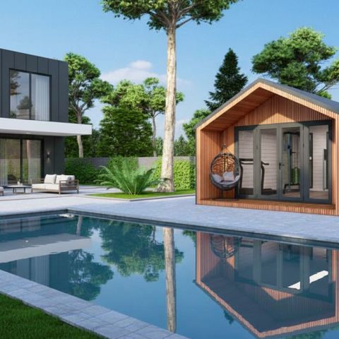 casetta coibentata isolata, casetta isolata abitabile, casa coibentata