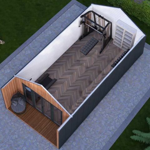 casetta coibentata isolata, casetta isolata abitabile, casa coibentata