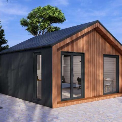 casetta coibentata isolata, casetta isolata abitabile, casa coibentata