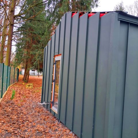 casetta coibentata isolata, casetta isolata abitabile, casa coibentata