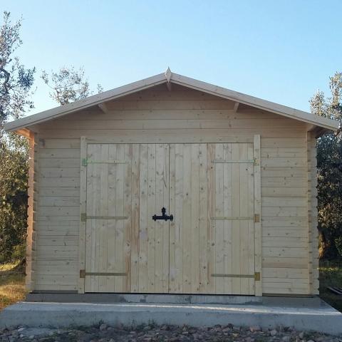 garage in legno, box auto legno, garage prefabbricato, garage blockhouse