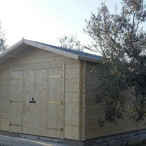 garage in legno, box auto legno, garage prefabbricato, garage blockhouse