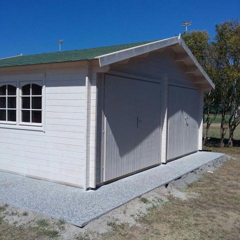 garage doppio in legno, box auto legno doppio, garage doppio prefabbricato, garage blockhouse