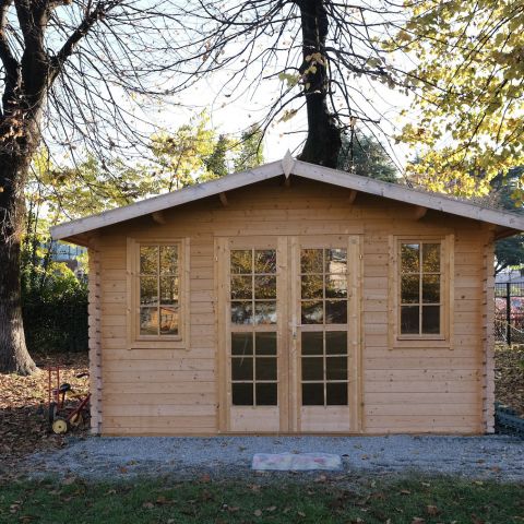 casetta in legno, casetta da giardino, casetta blockhouse