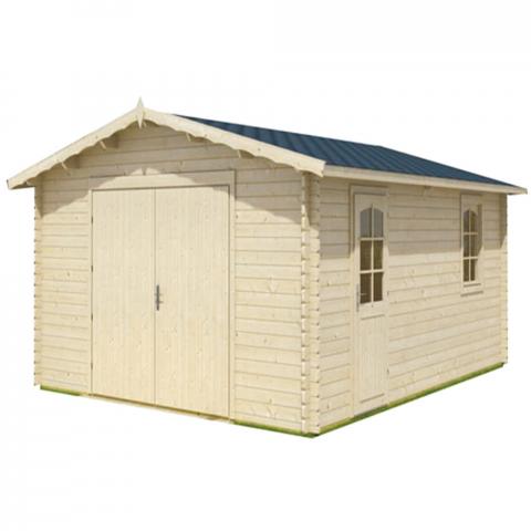 veneto white.jpg garage in legno, box auto legno, garage prefabbricato, garage blockhouse