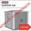 manuale montaggio casetta giardino resina keter DARWIN